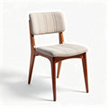 Wooden Dining Chair for Home and Office Use, Upholstered Seat, 45 x 45 x 80cm