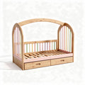 Wooden Toddler Bed with Storage Drawers – Suitable for Children's Rooms – Made from Natural Wood – 150 x 80 x 100cm