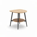 Wooden Side Table for Living Room Use with Metal Legs – 50 x 50 x 55cm