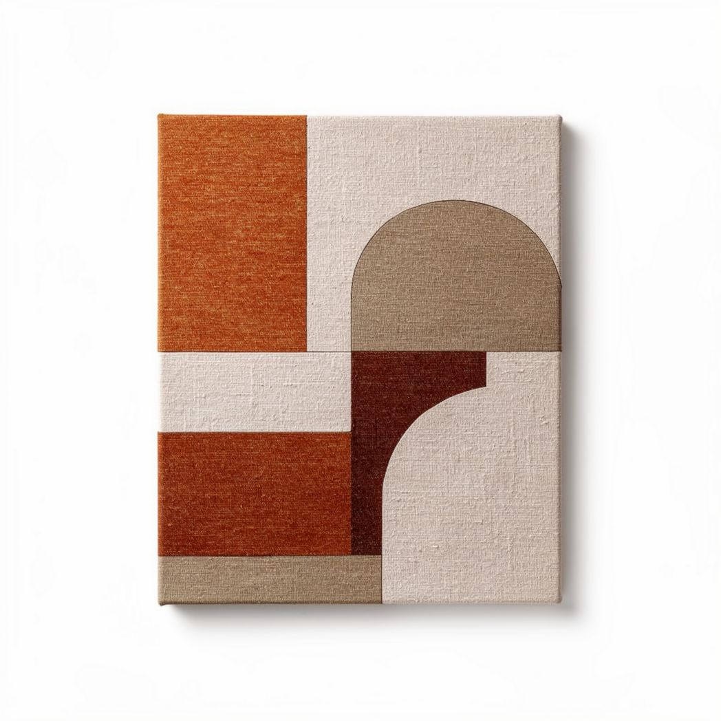 Textile Wall Art Decoration – Suitable for Home Interior Aesthetics – Made from Fabric – 30 x 25 x 2cm