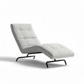 Fabric Chaise Lounge Chair – Indoor Relaxation Furniture – Metal and Fabric Construction – 140 x 70 x 90cm
