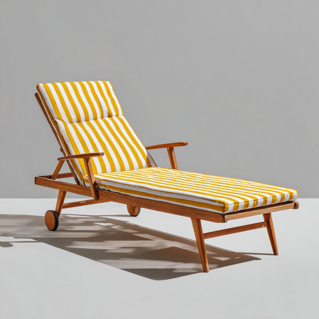 Aluminum Outdoor Chaise Lounge with Cushions for Relaxation – 200 x 70 x 30cm