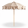 Wooden Beach Umbrella for Sun Protection – Fabric Canopy – 240 x 240 x 250cm