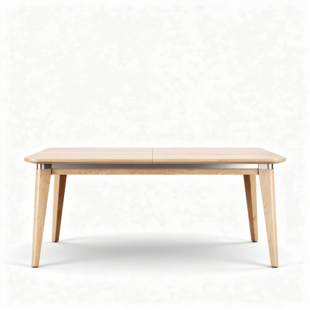 Wooden Dining Table for Family Meals and Gatherings, Natural Finish, 150 x 75 x 75cm